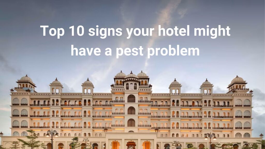 10 signs for hotel might have a pest control